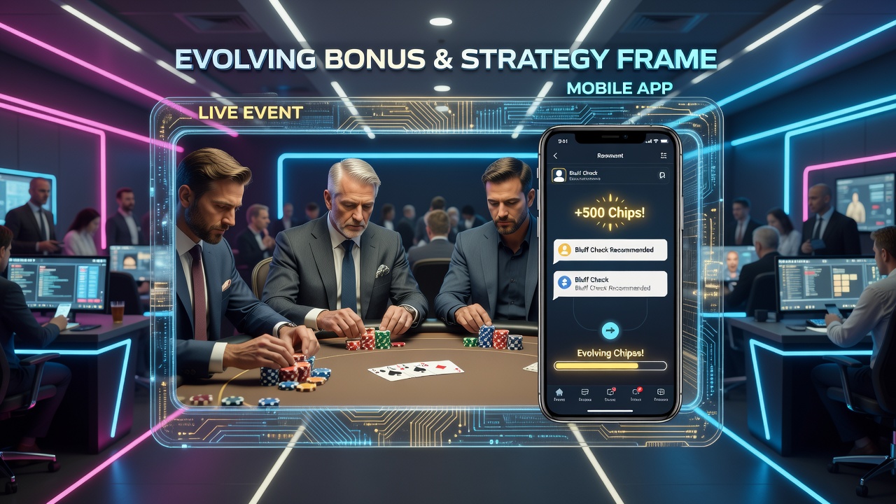 Strategirammer og bonusintegration mellem live poker og mobile turneringer